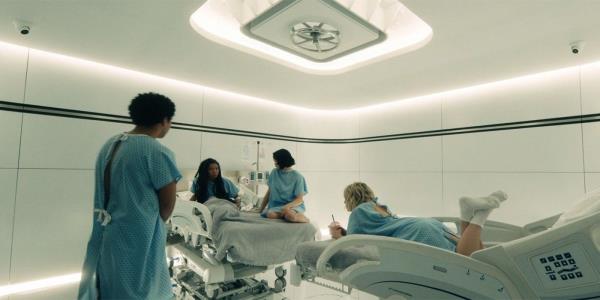 Marie, Emma, Jordan and Andre stuck in a room in the Gen V season 1 finale