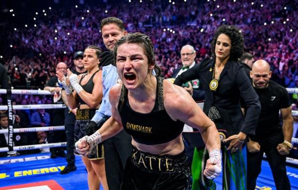 Katie Taylor ended the year on a high at the 3Arena. Photo: Stephen McCarthy/Sportsfile