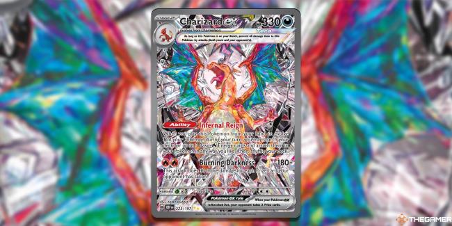 special illustration rare Charizard ex from Pokemon TCG Obsidian Flames
