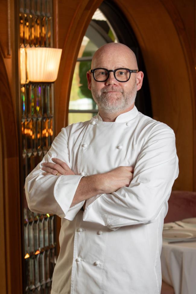 Chef David Sims of Regiis Ova Caviar & Champagne Lounge in Yountville, a 90-seat lounge with a whimsical take on caviar emphasizing small plates and caviar pairings. (David Escalante)