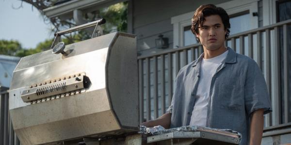 Charles Melton grilling in May December