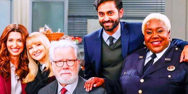 Melissa Rauch and the rest of the Night Court (2023) main cast members