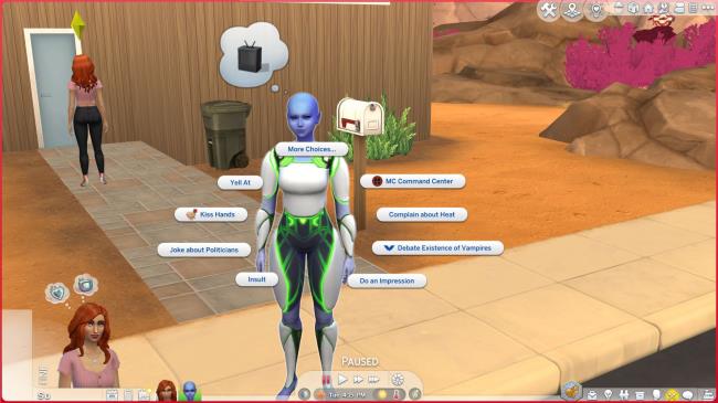 The Sims 4- MCCC menu