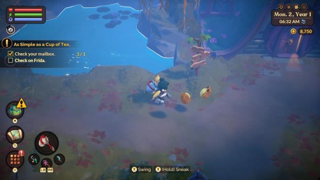 Player catching toads in Fae Farm.
