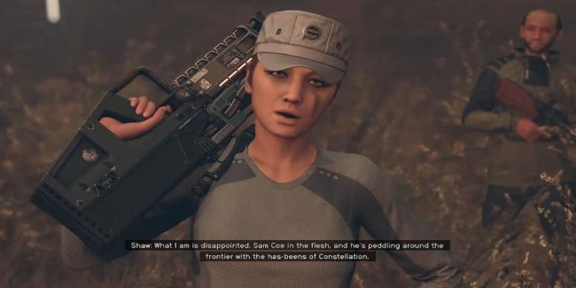 Dealing with a Shaw woman during Sam Coe's Starfield quest