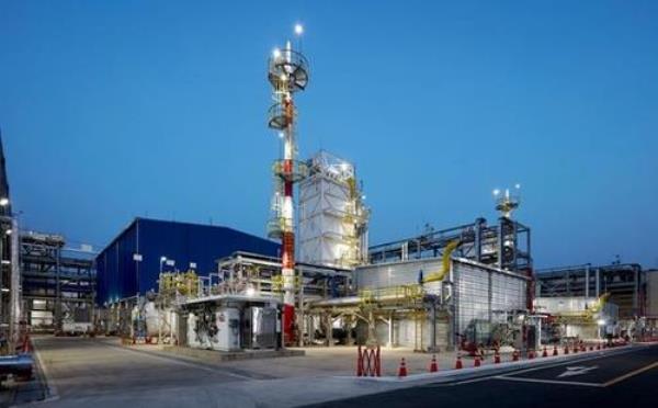 This photo provided by SK E&S Co. on May 8, 2024, shows the firm's liquid hydrogen plant in Incheon, 27 kilometers west of Seoul. (PHOTO NOT FOR SALE) (Yonhap)