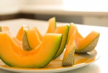 Those grooves in a cantaloupe's skin can harbor bacteria.