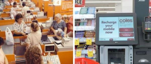 Coles then and now Sydney