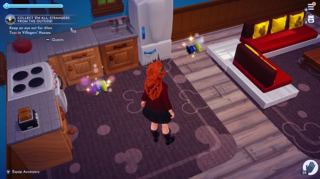 Goofy House alien toy location one in Disney Dreamlight Valley