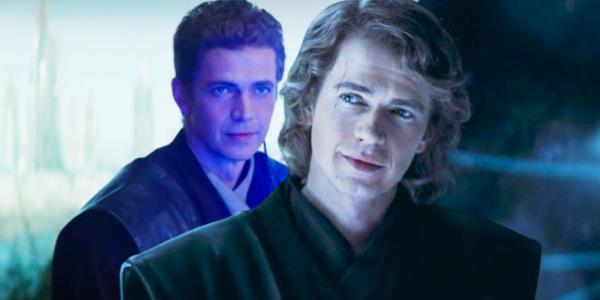 Hayden Christensen as Anakin Skywalker in Ahsoka juxtaposed with Christen as Anakin Skywalker in Obi-Wan Kenobi.