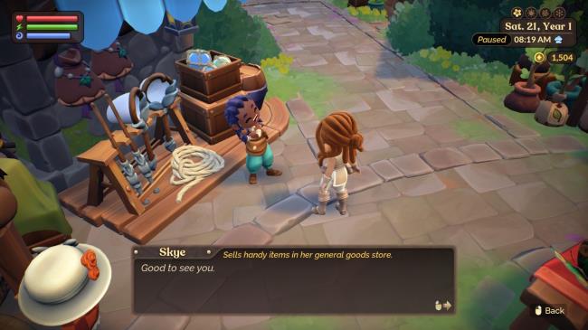Fae Farm Player Talking To Skye