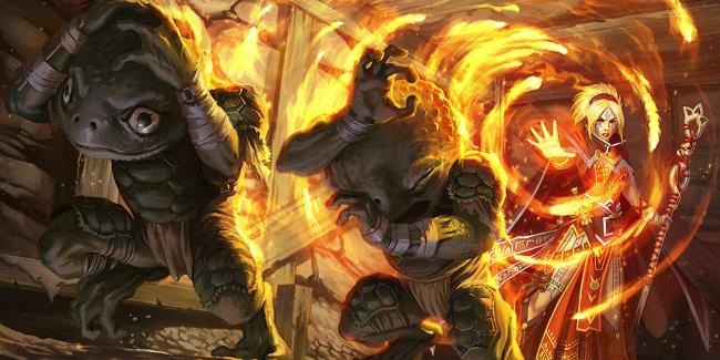 Pathfinder Character Casting Spell Making Boggard's Run Away